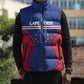 Custom Cape Verde Football Spirit Sleeveless Puffer Jacket Est 1979