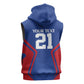 Custom Cape Verde Football Spirit Sleeveless Zip Hoodie Est 1979 - African Pride