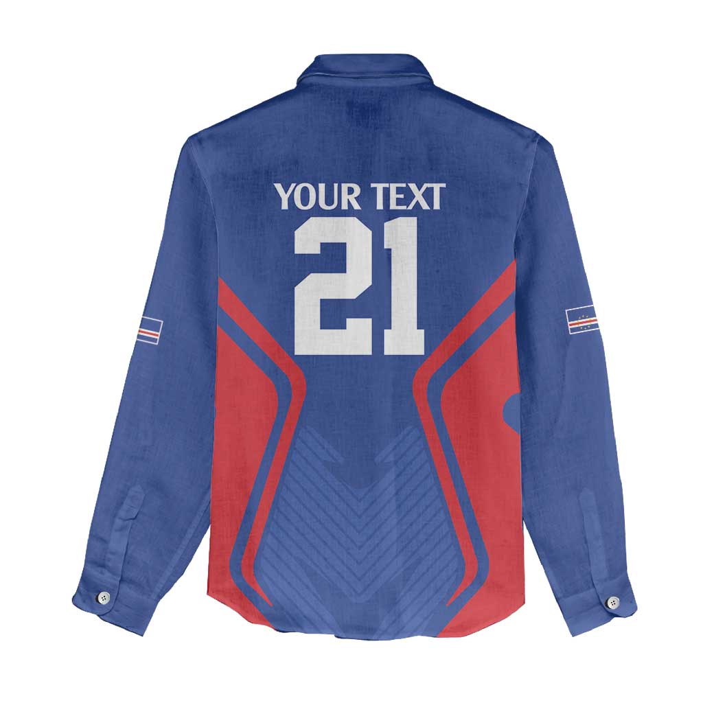 Custom Cape Verde Football Spirit Women Casual Shirt Est 1979 - African Pride