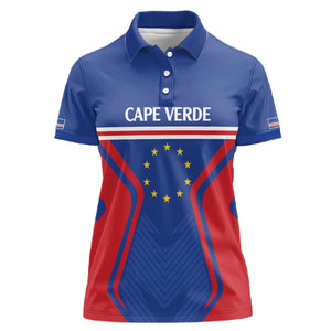 Custom Cape Verde Football Spirit Women Polo Shirt Est 1979 - African Pride