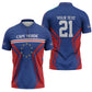 Custom Cape Verde Football Spirit Zipper Polo Shirt Est 1979
