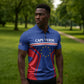 Custom Cape Verde Football Spirit Zipper Polo Shirt Est 1979