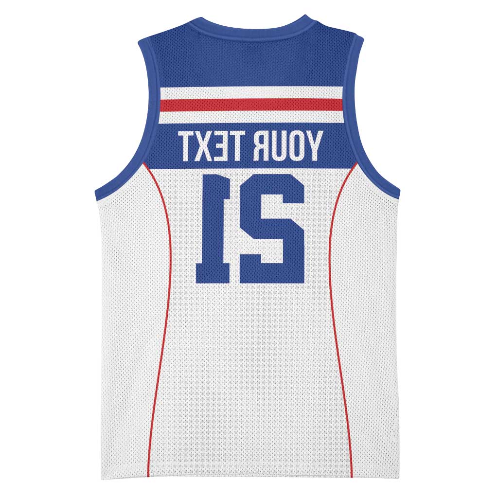 Custom Cape Verde Pride Basketball Jersey Blue Sharks Rising - African Pride