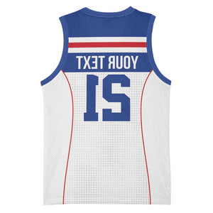 Custom Cape Verde Pride Basketball Jersey Blue Sharks Rising - African Pride