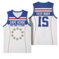 Custom Cape Verde Pride Basketball Jersey Blue Sharks Rising - African Pride
