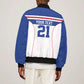 Custom Cape Verde Pride Bomber Jacket Blue Sharks Rising - African Pride