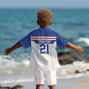 Custom Cape Verde Pride Kid Hawaiian Shirt Blue Sharks Rising - African Pride