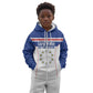 Custom Cape Verde Pride Kid Hoodie Blue Sharks Rising - African Pride