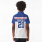 Custom Cape Verde Pride Kid Polo Shirt Blue Sharks Rising - African Pride