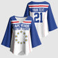 Custom Cape Verde Pride Kimono Sleeve Blouse Blue Sharks Rising