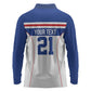 Custom Cape Verde Pride Long Sleeve Polo Shirt Blue Sharks Rising - African Pride