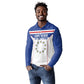 Custom Cape Verde Pride Long Sleeve Polo Shirt Blue Sharks Rising - African Pride