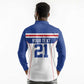 Custom Cape Verde Pride Long Sleeve Polo Shirt Blue Sharks Rising - African Pride