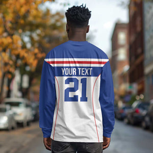 Custom Cape Verde Pride Long Sleeve Shirt Blue Sharks Rising - African Pride