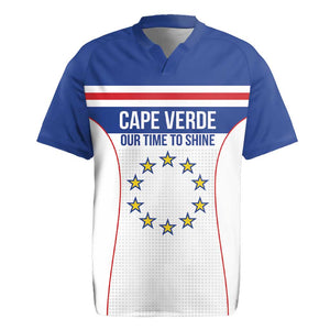 Custom Cape Verde Pride Rugby Jersey Blue Sharks Rising - African Pride