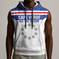 Custom Cape Verde Pride Sleeveless Hoodie Blue Sharks Rising - African Pride