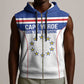 Custom Cape Verde Pride Sleeveless Zip Hoodie Blue Sharks Rising - African Pride