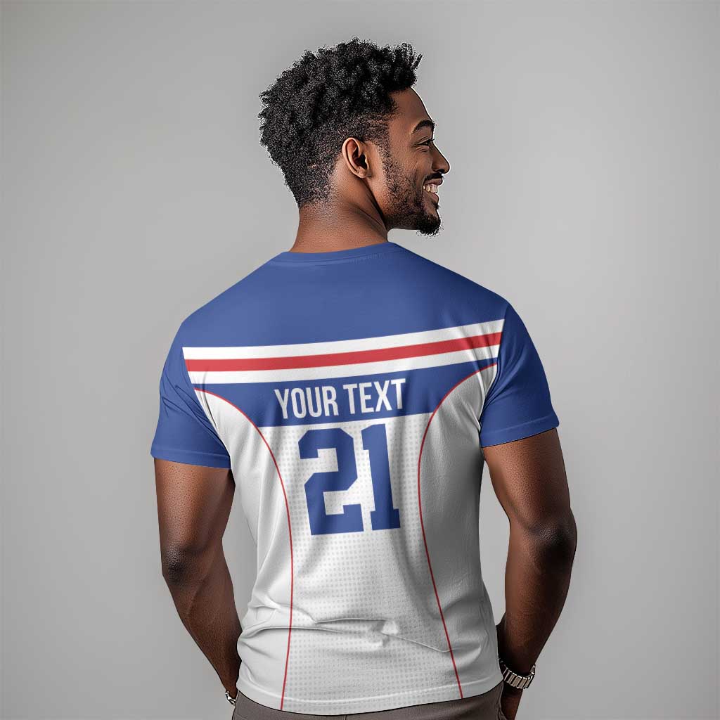 Custom Cape Verde Pride T shirt Blue Sharks Rising - African Pride