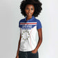 Custom Cape Verde Pride Women Polo Shirt Blue Sharks Rising - African Pride