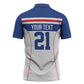 Custom Cape Verde Pride Zipper Polo Shirt Blue Sharks Rising