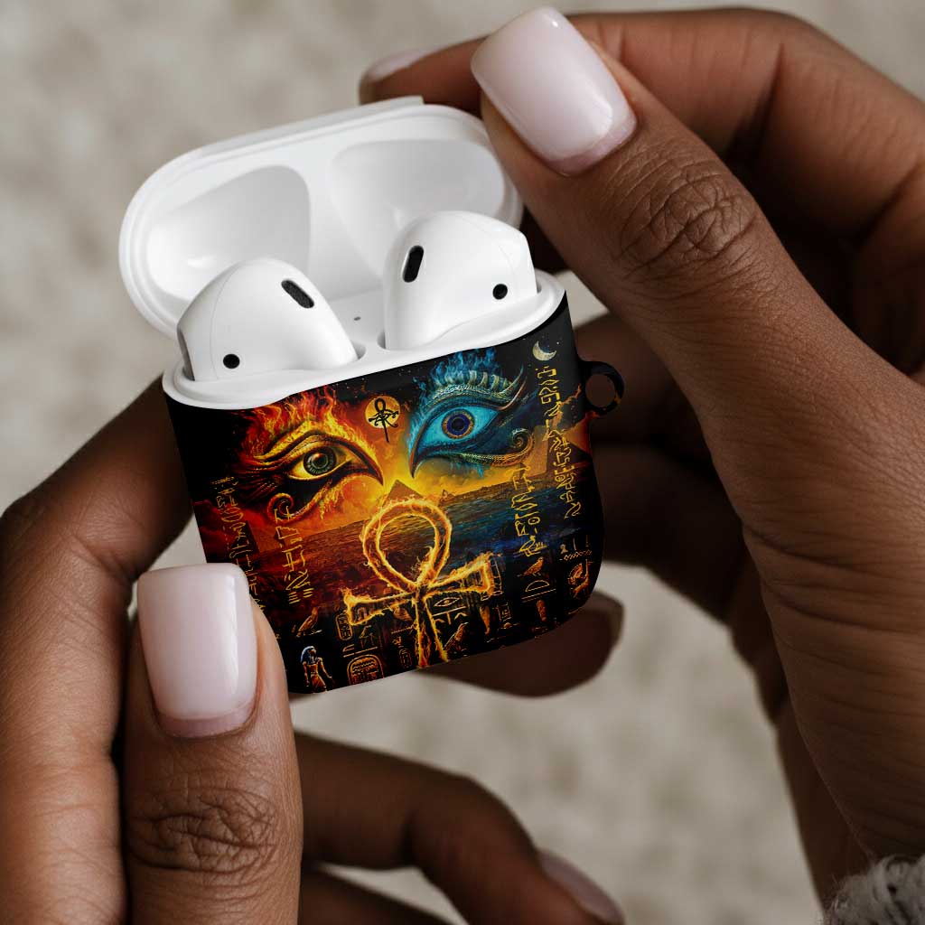 Eye of Ra and Eye of Horus AirPods Case Power and Magic Ancient Egyptian Mythology