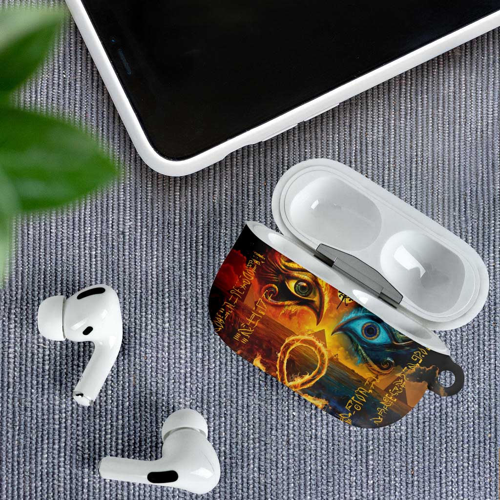 Eye of Ra and Eye of Horus AirPods Case Power and Magic Ancient Egyptian Mythology