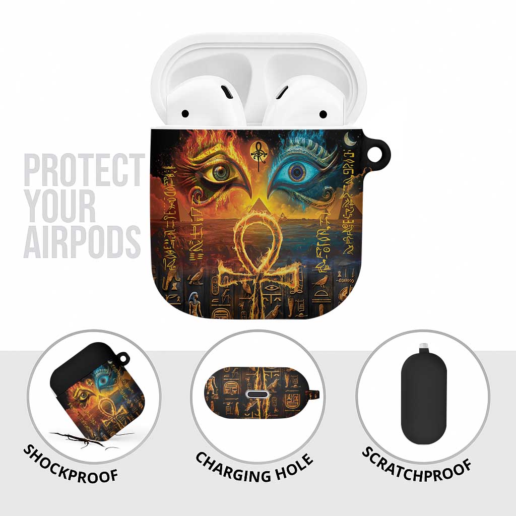 Eye of Ra and Eye of Horus AirPods Case Power and Magic Ancient Egyptian Mythology