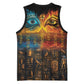 Eye of Ra and Eye of Horus Basketball Jersey Power and Magic Ancient Egyptian Mythology - African Pride