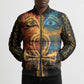 Eye of Ra and Eye of Horus Bomber Puffer Jacket Power and Magic Ancient Egyptian Mythology