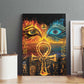 Eye of Ra and Eye of Horus Canvas Wall Art Power and Magic Ancient Egyptian Mythology