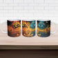 Eye of Ra and Eye of Horus Ceramic Mug Power and Magic Ancient Egyptian Mythology