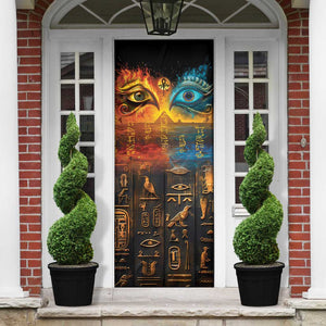 Eye of Ra and Eye of Horus Door Cover Power and Magic Ancient Egyptian Mythology