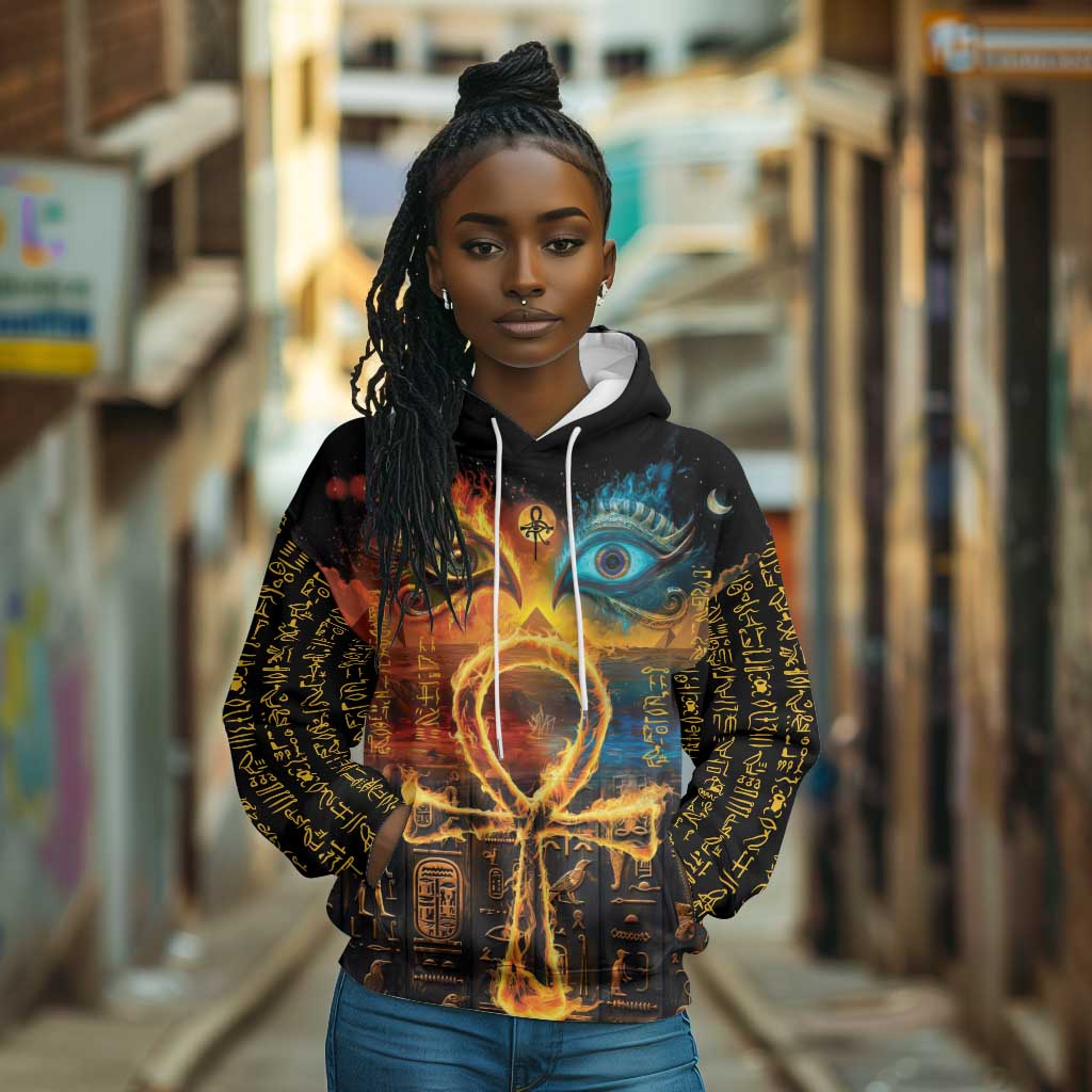 Eye of Ra and Eye of Horus Hoodie Power and Magic Ancient Egyptian Mythology