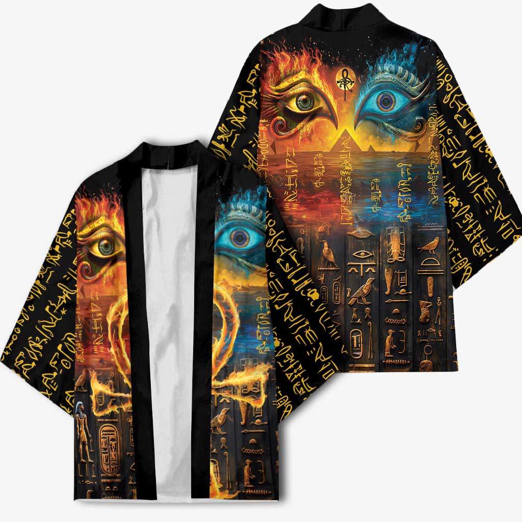 Eye of Ra and Eye of Horus Kimono Power and Magic Ancient Egyptian Mythology