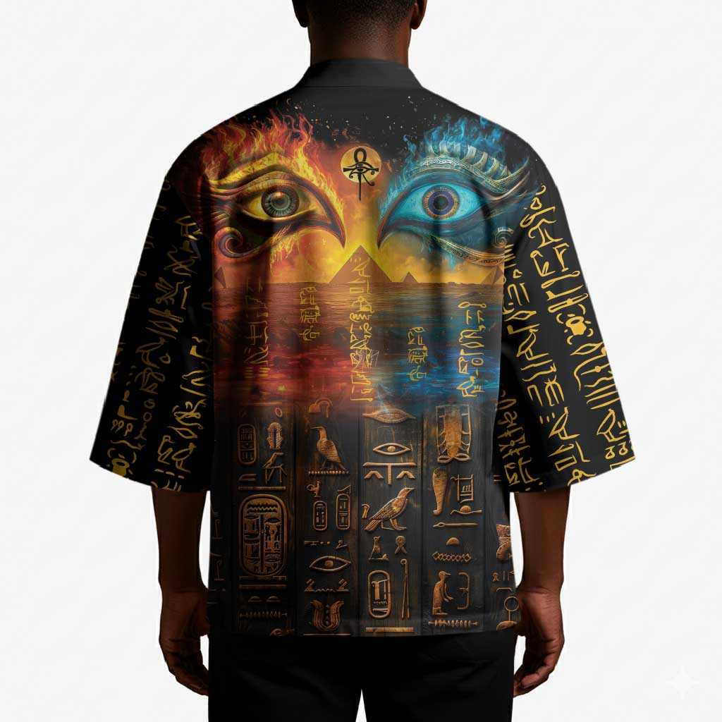 Eye of Ra and Eye of Horus Kimono Power and Magic Ancient Egyptian Mythology