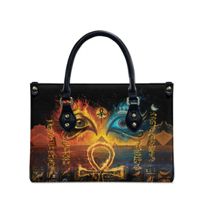 Eye of Ra and Eye of Horus Leather Bag Power and Magic Ancient Egyptian Mythology