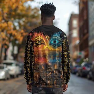 Eye of Ra and Eye of Horus Long Sleeve Shirt Power and Magic Ancient Egyptian Mythology