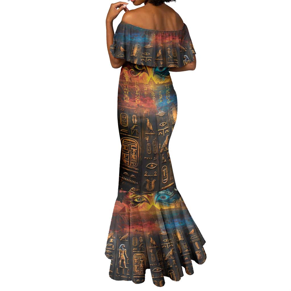 Eye of Ra and Eye of Horus Mermaid Dress Power and Magic Ancient Egyptian Mythology