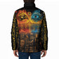 Eye of Ra and Eye of Horus Padded Jacket Power and Magic Ancient Egyptian Mythology