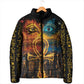 Eye of Ra and Eye of Horus Padded Jacket Power and Magic Ancient Egyptian Mythology