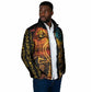 Eye of Ra and Eye of Horus Padded Jacket Power and Magic Ancient Egyptian Mythology