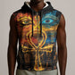 Eye of Ra and Eye of Horus Sleeveless Zip Hoodie Power and Magic Ancient Egyptian Mythology - African Pride