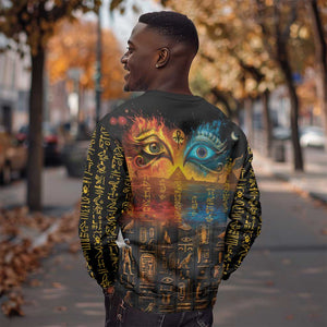 Eye of Ra and Eye of Horus Sweatshirt Power and Magic Ancient Egyptian Mythology