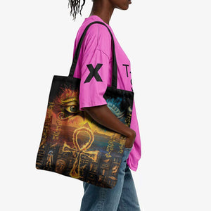 Eye of Ra and Eye of Horus Tote Bag Power and Magic Ancient Egyptian Mythology