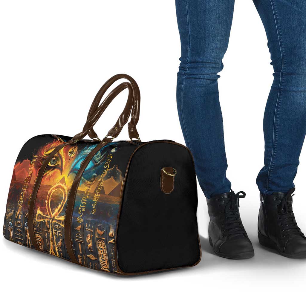 Eye of Ra and Eye of Horus Travel Bag Power and Magic Ancient Egyptian Mythology