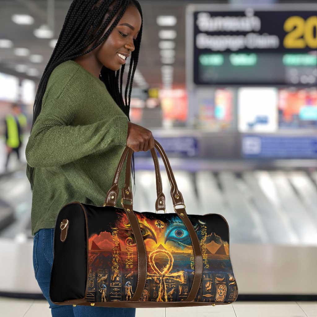 Eye of Ra and Eye of Horus Travel Bag Power and Magic Ancient Egyptian Mythology