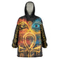 Eye of Ra and Eye of Horus Wearable Blanket Hoodie Power and Magic Ancient Egyptian Mythology