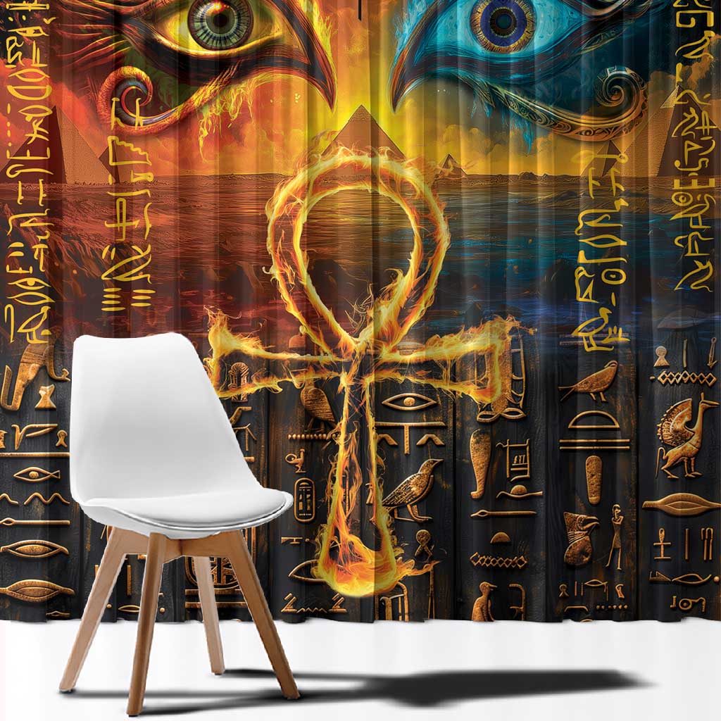 Eye of Ra and Eye of Horus Window Curtain Power and Magic Ancient Egyptian Mythology