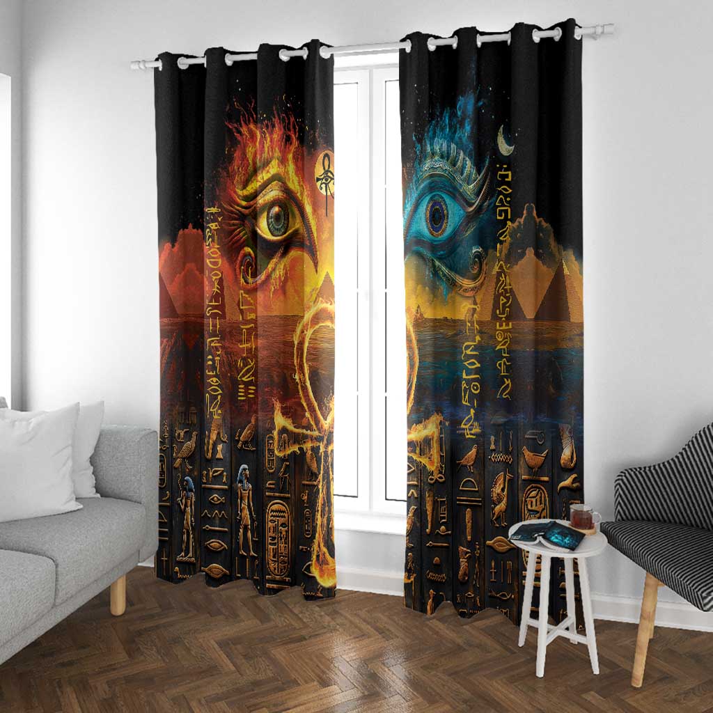 Eye of Ra and Eye of Horus Window Curtain Power and Magic Ancient Egyptian Mythology