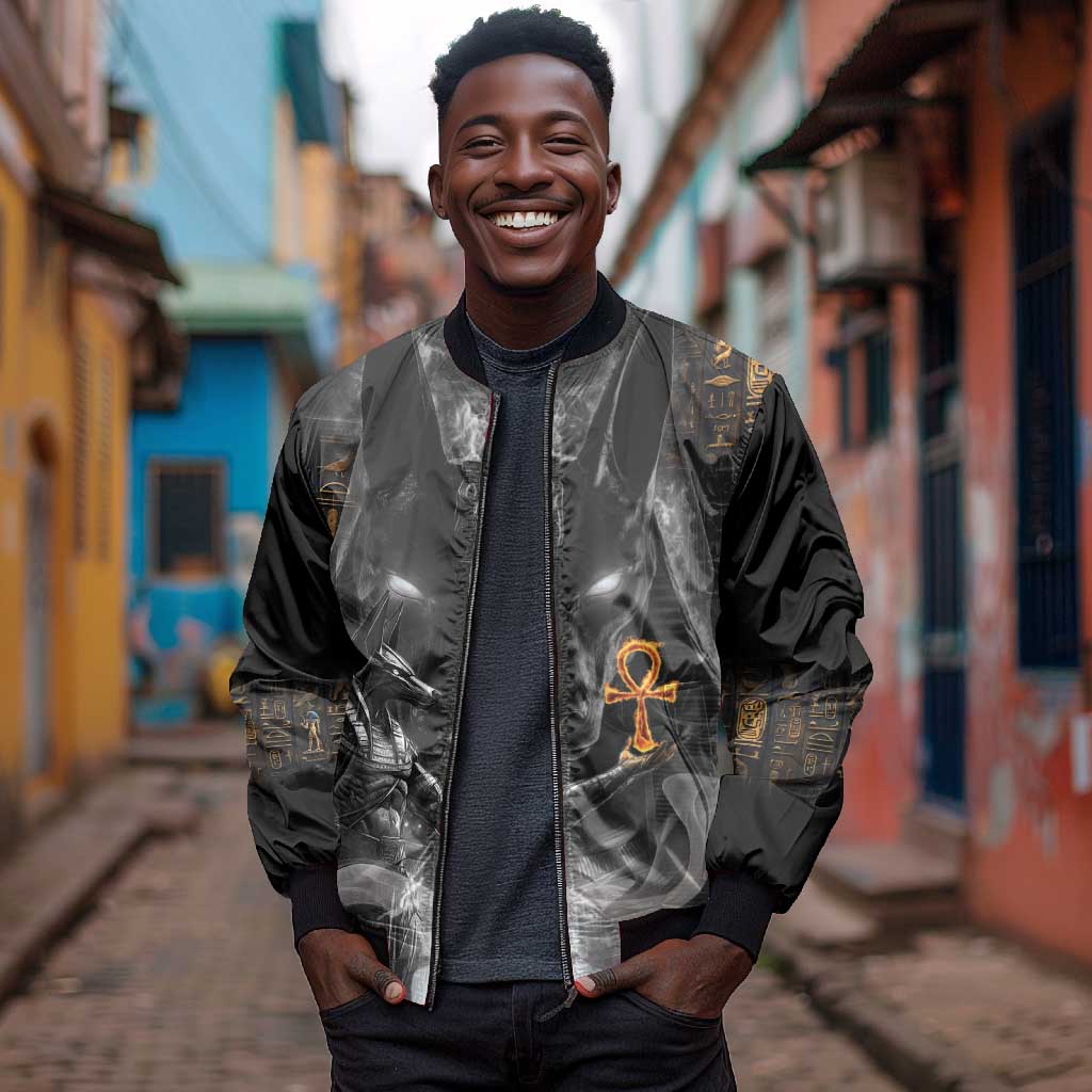 Mythical Anubis Bomber Jacket The Egyptian God of Death